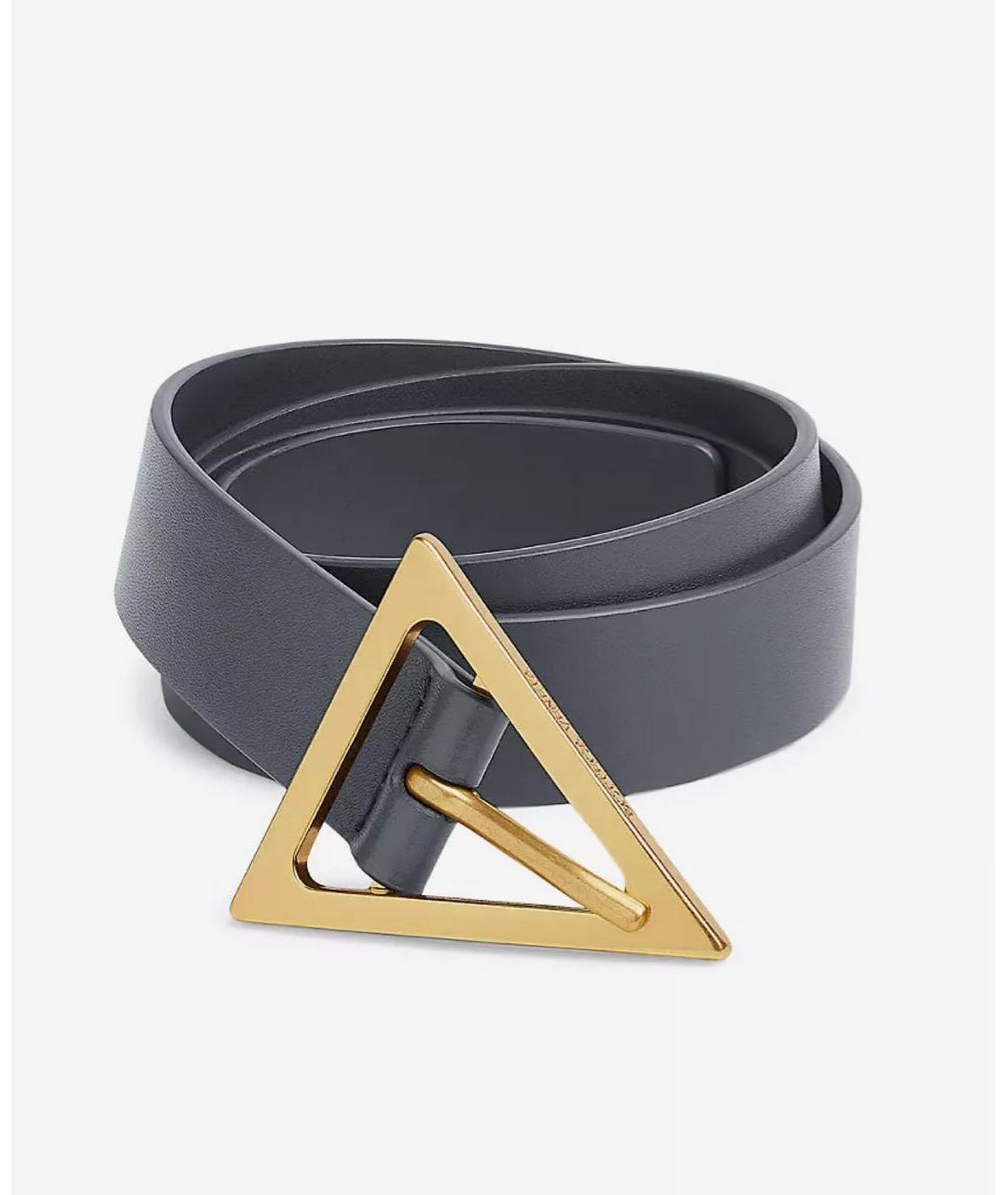 BOTTEGA VENETA Серый кожаный ремень, фото 4