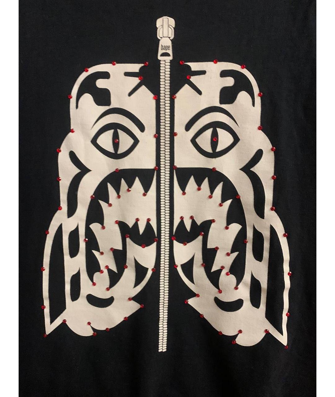 BAPE Черная хлопковая футболка, фото 2