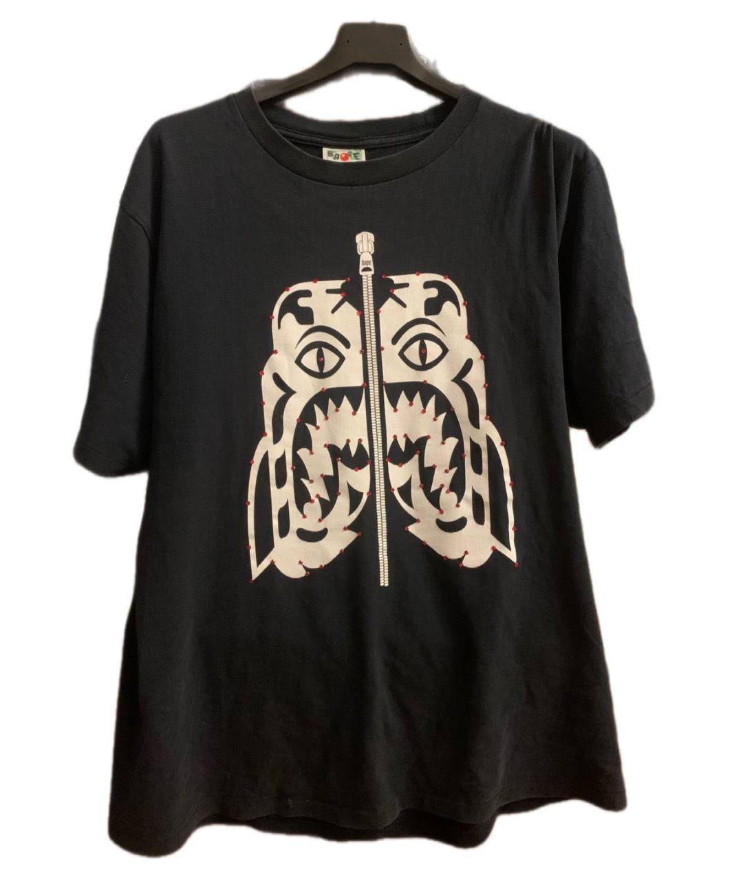 BAPE Черная хлопковая футболка, фото 5