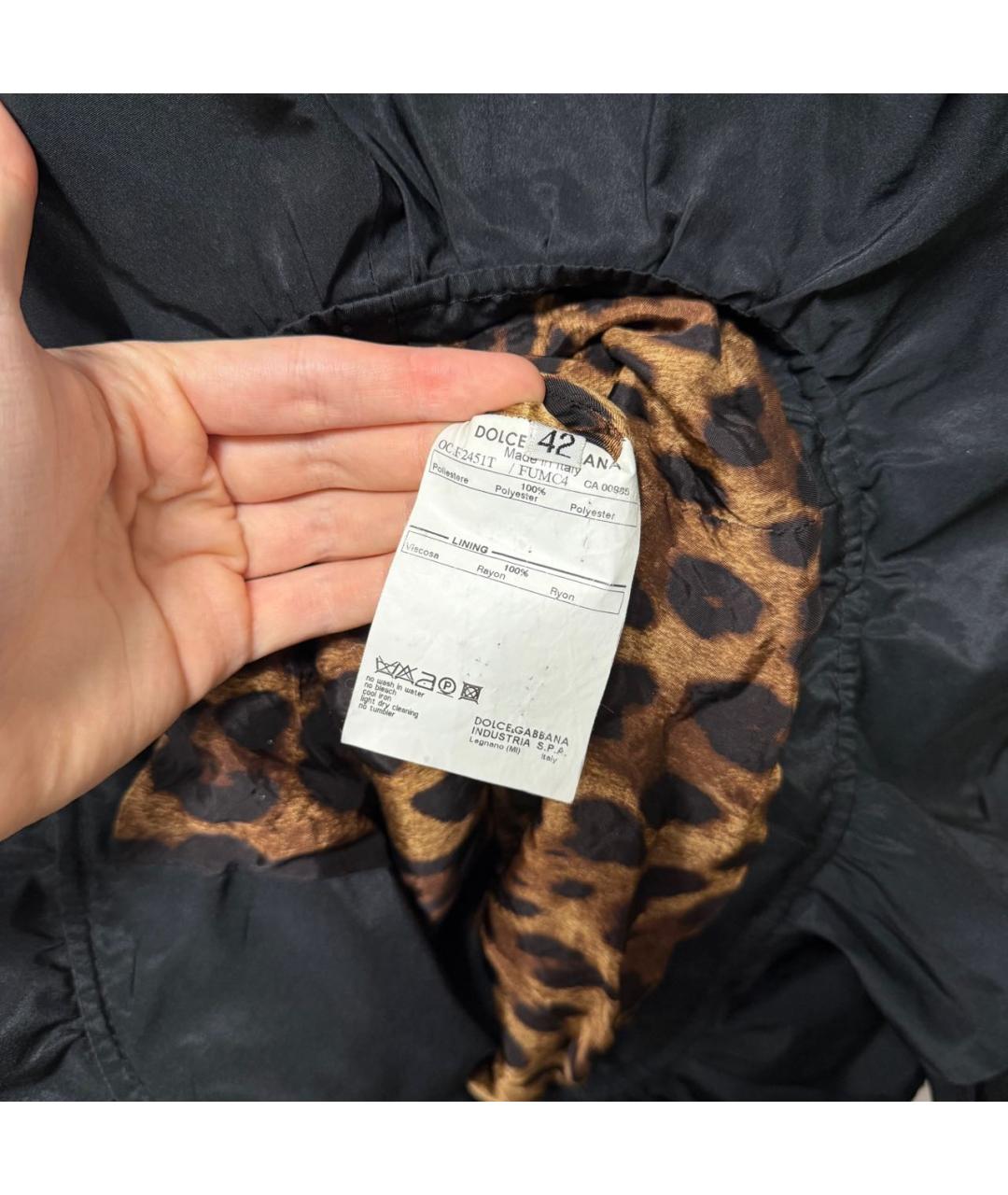 DOLCE&GABBANA Черный тренч/плащ, фото 4