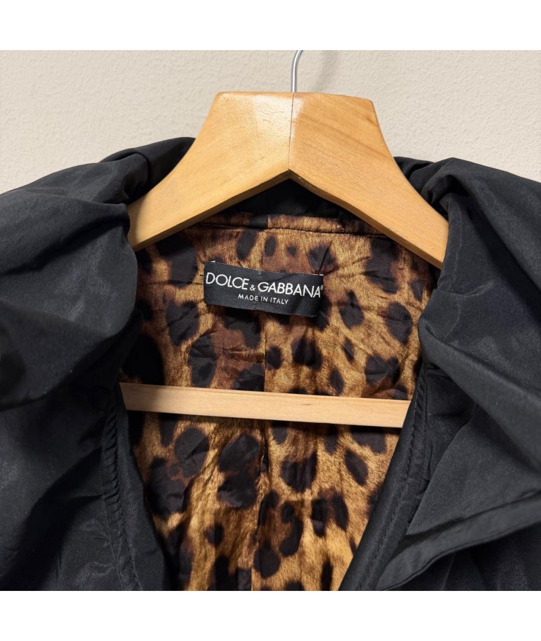 DOLCE&GABBANA Черный тренч/плащ, фото 3