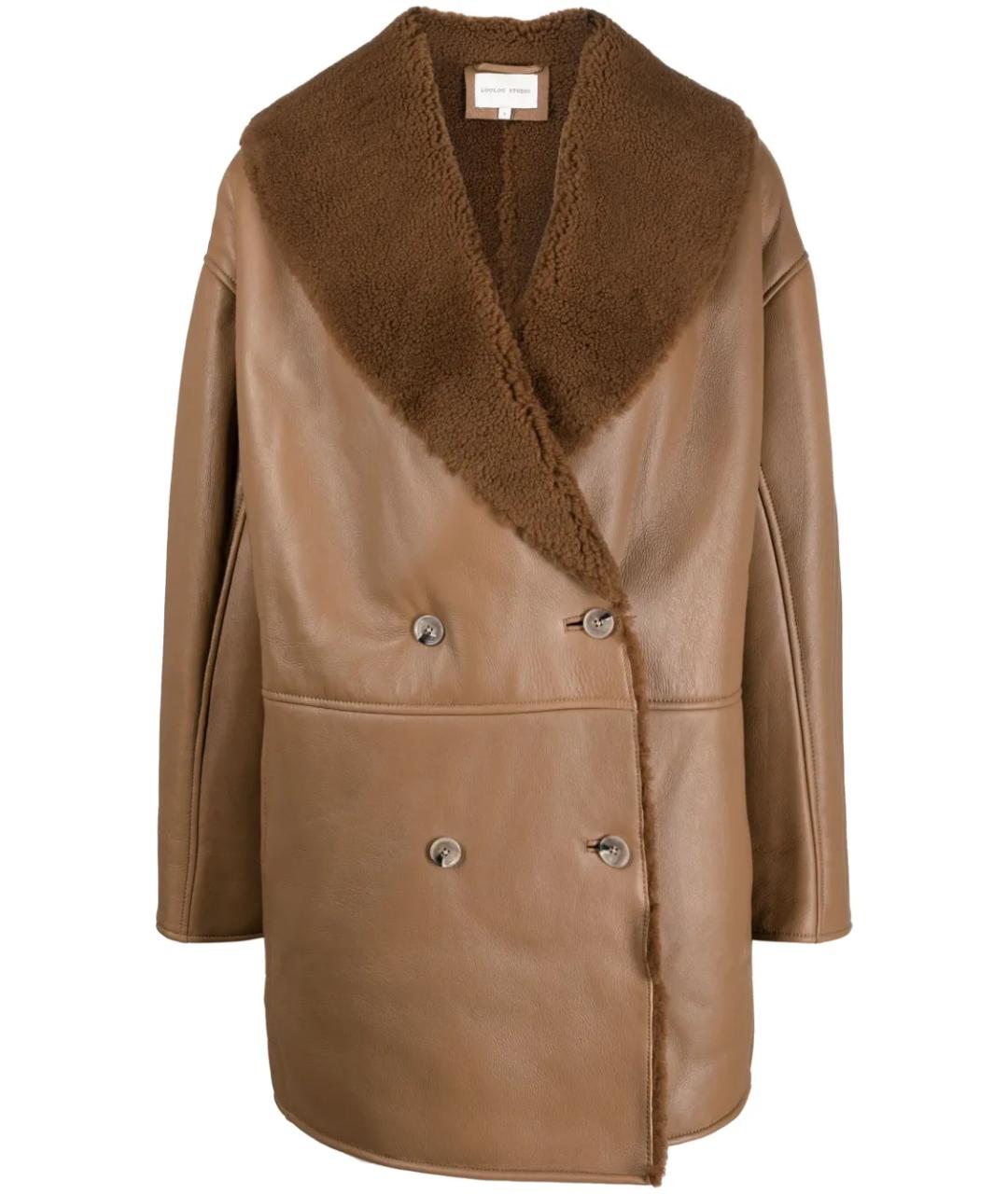 LOULOU DE SAISON Коричневая шерстяная дубленка, фото 1