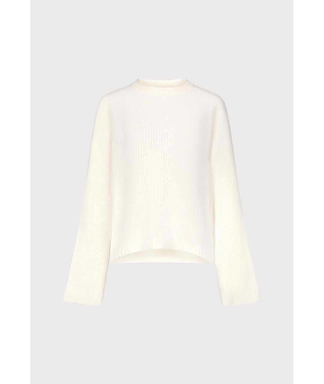 LOULOU DE SAISON Белый кашемировый джемпер / свитер, фото 6