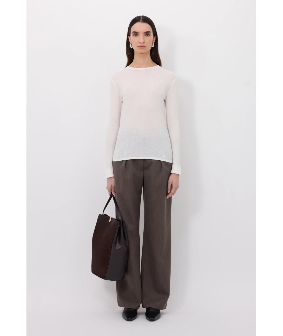 LOULOU DE SAISON Белый вискозный джемпер / свитер, фото 2