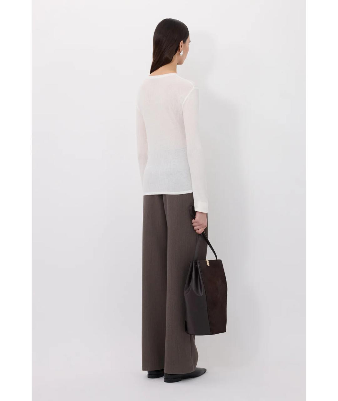 LOULOU DE SAISON Белый вискозный джемпер / свитер, фото 5