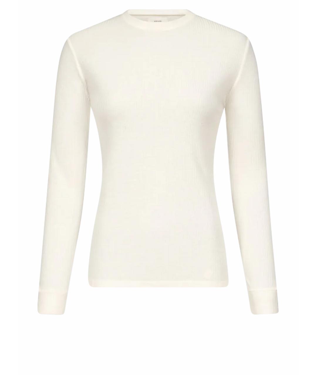 LOULOU DE SAISON Белый вискозный джемпер / свитер, фото 1