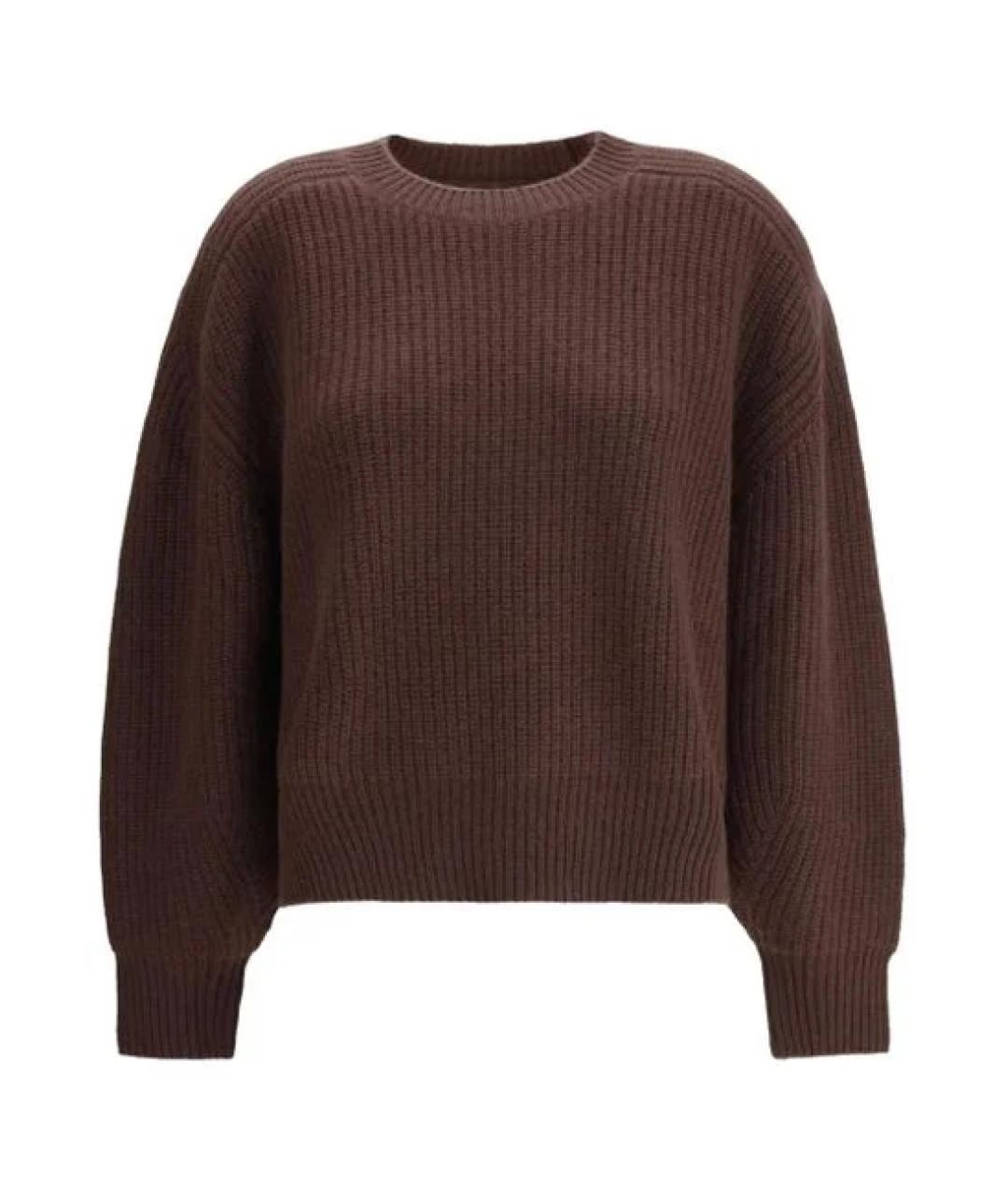 LOULOU DE SAISON Коричневый кашемировый джемпер / свитер, фото 1