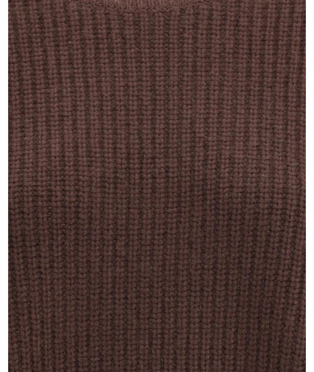 LOULOU DE SAISON Коричневый кашемировый джемпер / свитер, фото 3