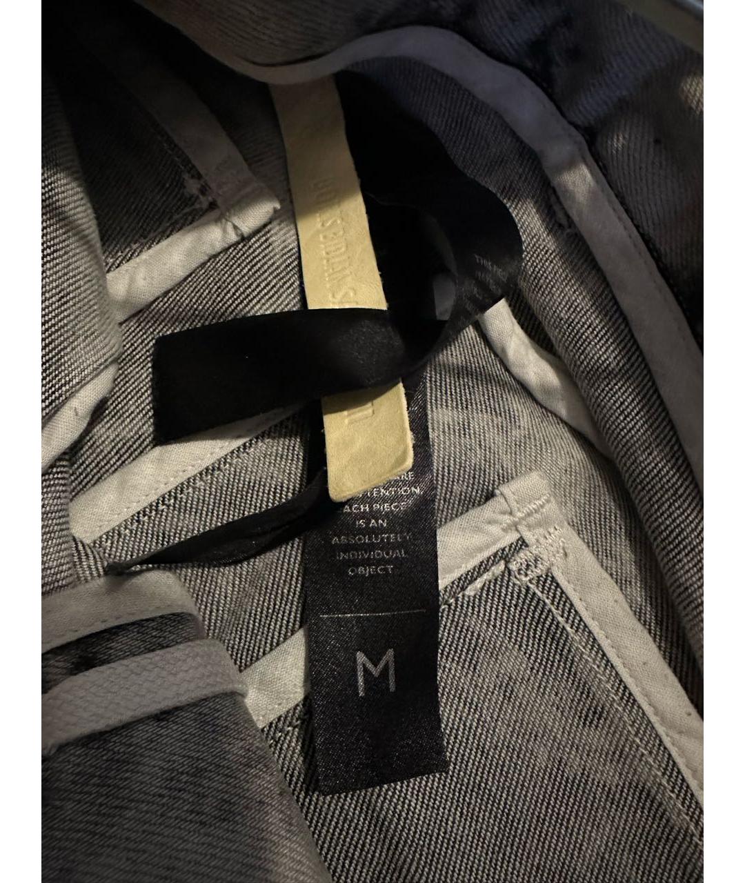 BORIS BIDJAN Бежевые хлопковые джинсы, фото 3