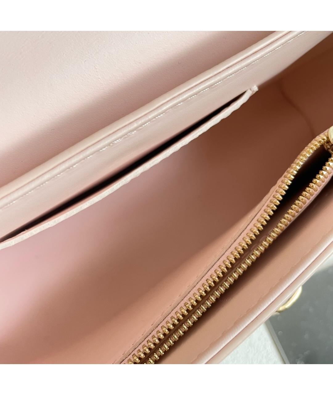 LOUIS VUITTON Розовая кожаная сумка через плечо, фото 8