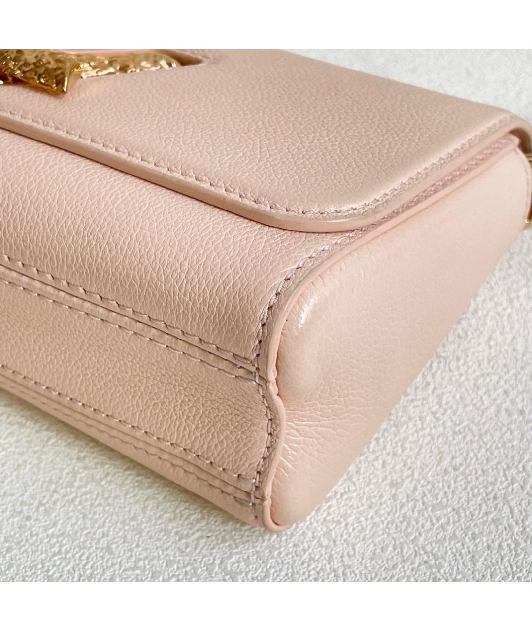 LOUIS VUITTON Розовая кожаная сумка через плечо, фото 4