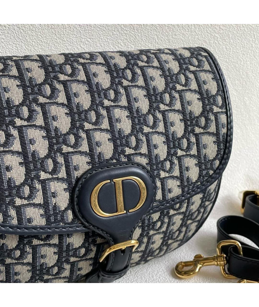 CHRISTIAN DIOR Черная жаккардовая сумка через плечо, фото 2