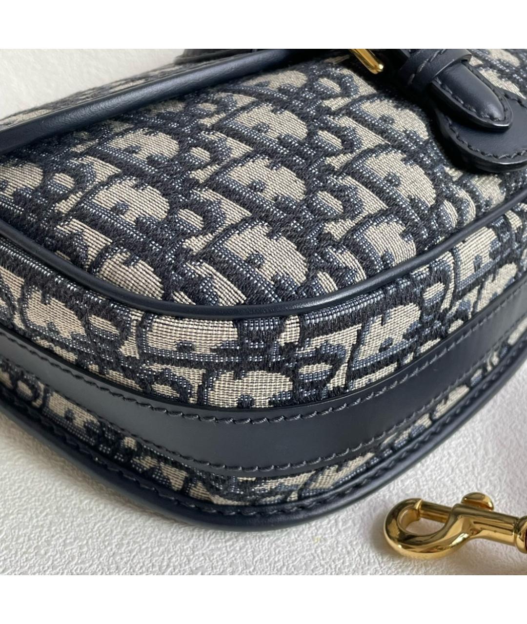 CHRISTIAN DIOR Черная жаккардовая сумка через плечо, фото 5