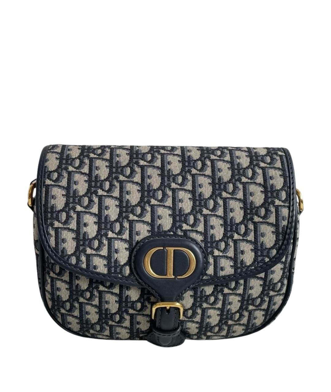 CHRISTIAN DIOR Черная жаккардовая сумка через плечо, фото 1