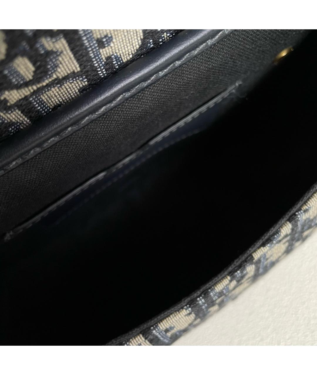 CHRISTIAN DIOR Черная жаккардовая сумка через плечо, фото 7