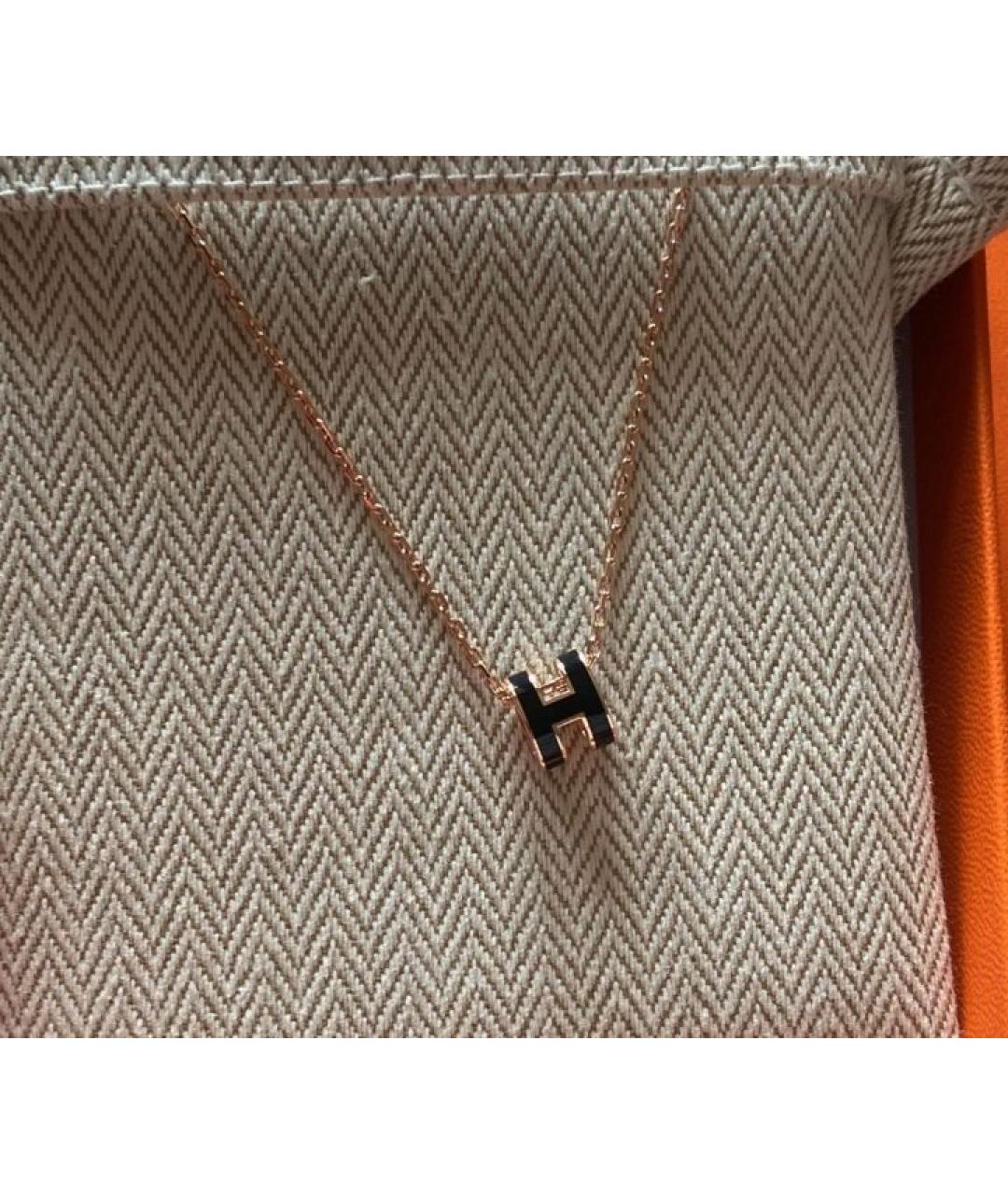 HERMES Золотое металлическое колье, фото 5