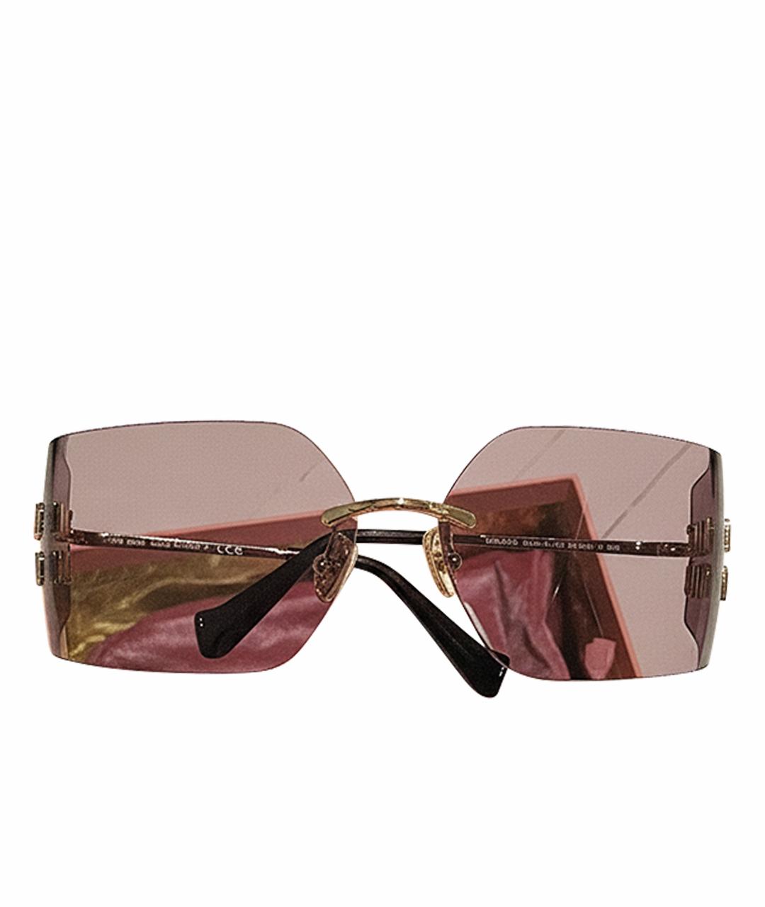 MIU MIU Фиолетовые пластиковые солнцезащитные очки, фото 1