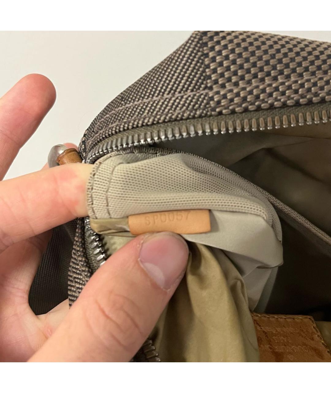 LOUIS VUITTON Коричневая барсетка, фото 4