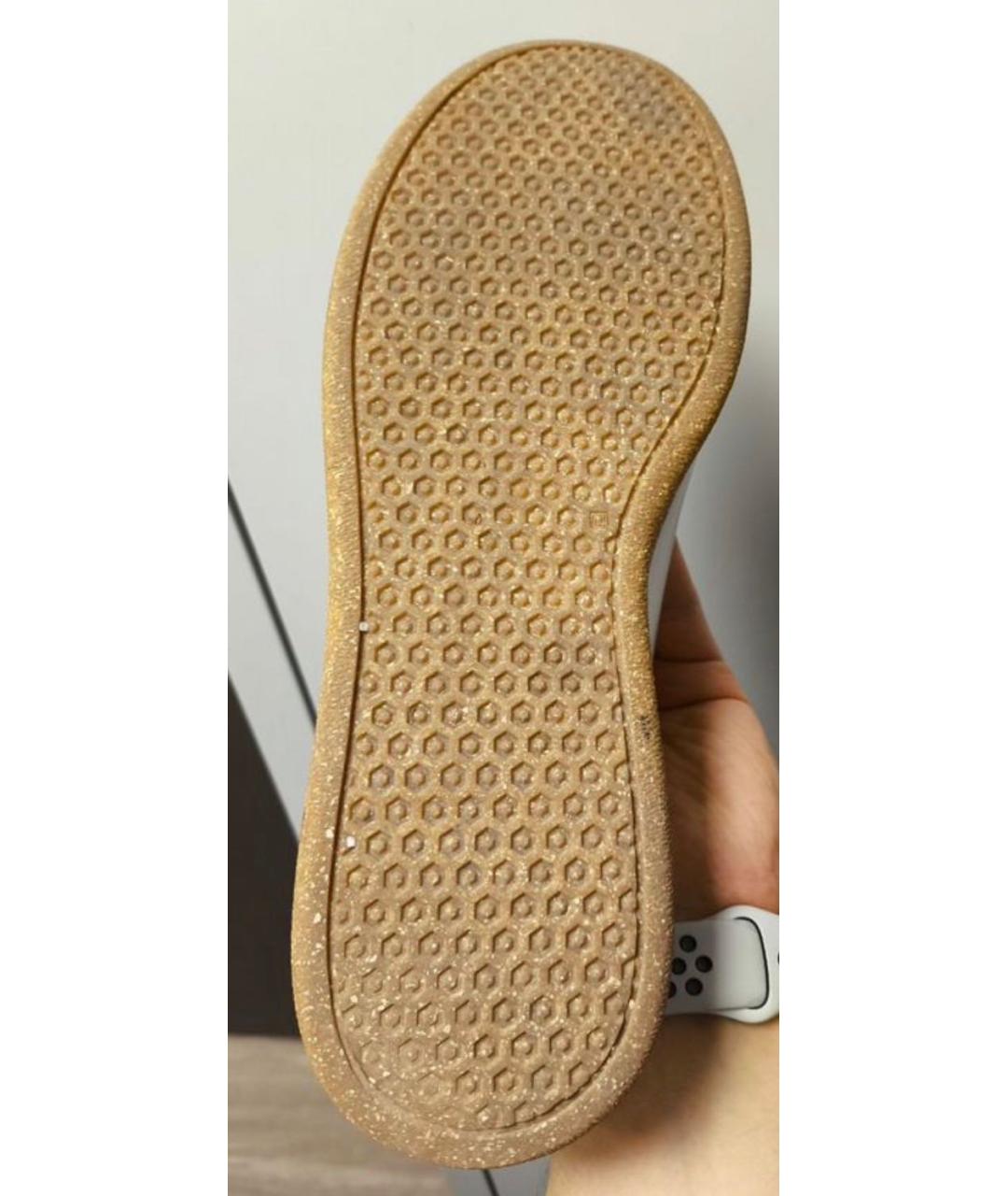 BRUNELLO CUCINELLI Белые кожаные низкие кроссовки / кеды, фото 4