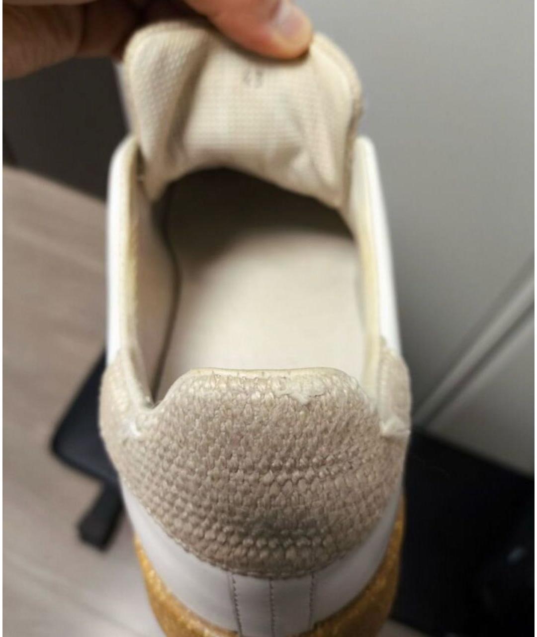 BRUNELLO CUCINELLI Белые кожаные низкие кроссовки / кеды, фото 3