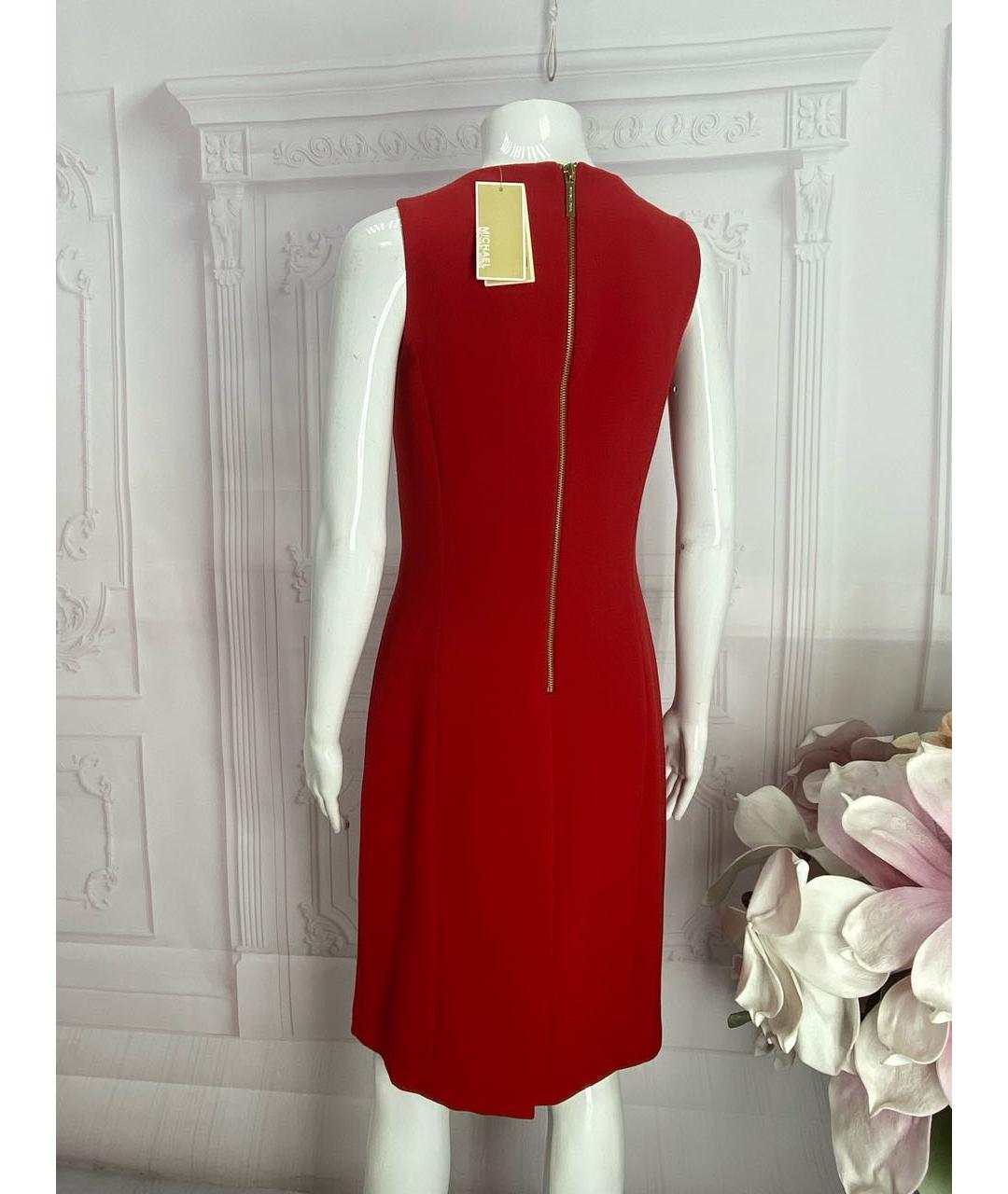MICHAEL MICHAEL KORS Красное полиэстеровое повседневное платье, фото 2