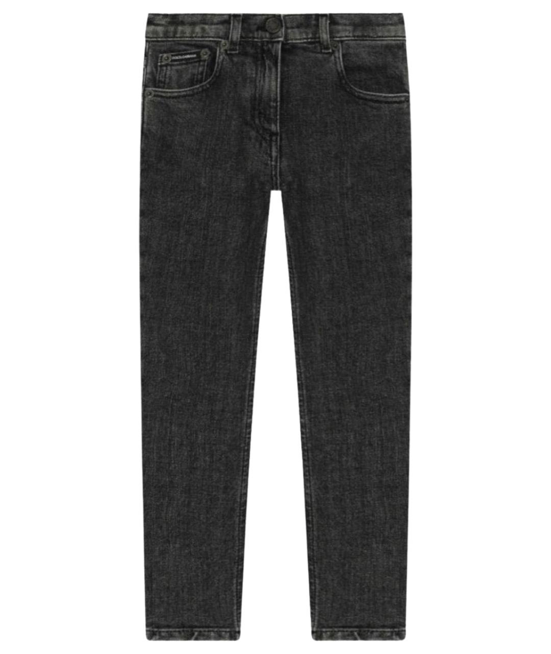 DOLCE&GABBANA Хлопко-эластановые прямые джинсы, фото 1