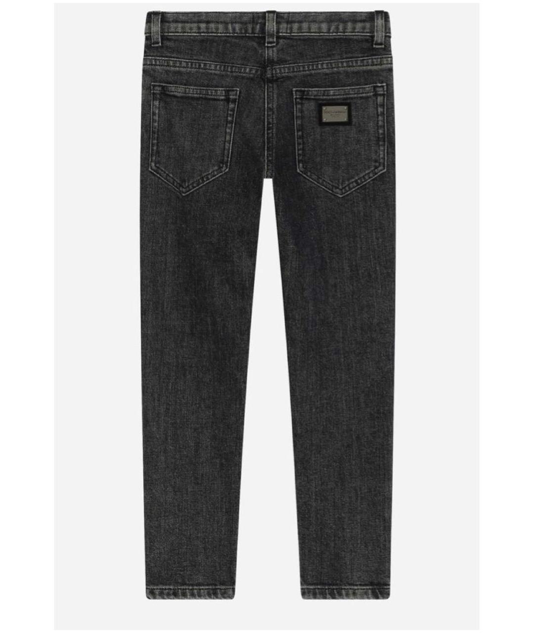 DOLCE&GABBANA Хлопко-эластановые прямые джинсы, фото 2