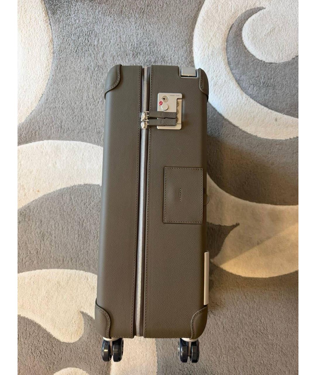 HERMES Хаки чемодан, фото 2