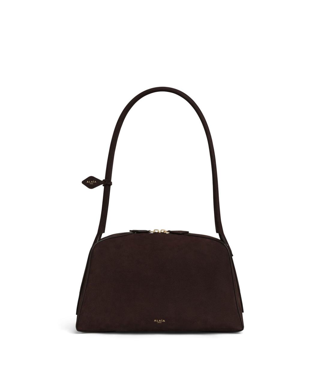 ALAIA Коричневая кожаная сумка через плечо, фото 1