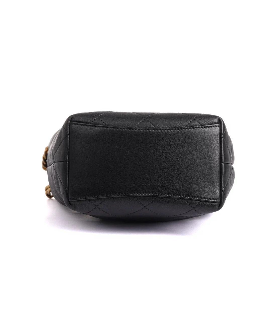 CHANEL Черная кожаная сумка через плечо, фото 5