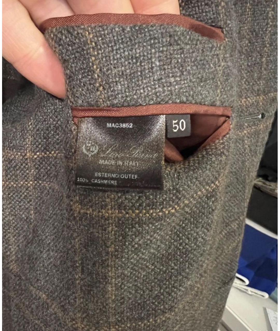 LORO PIANA Коричневый кашемировый пиджак, фото 3