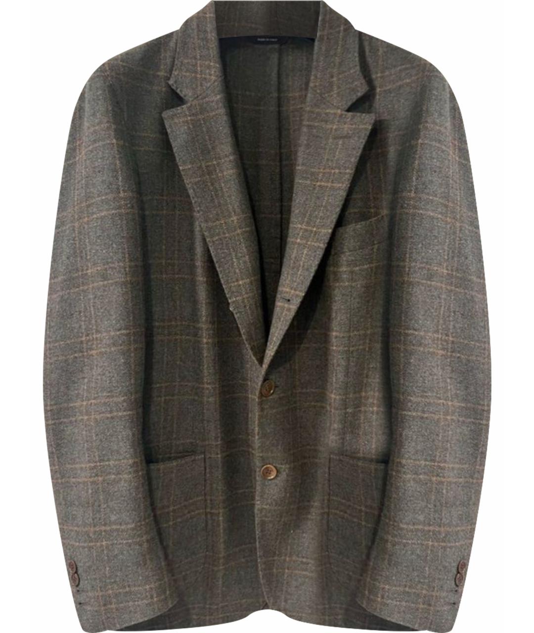 LORO PIANA Коричневый кашемировый пиджак, фото 1