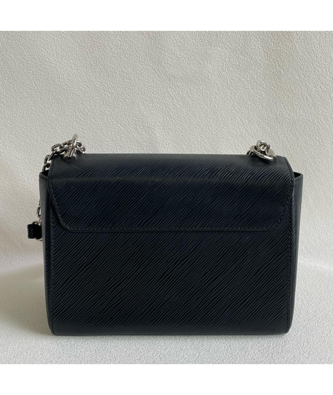 LOUIS VUITTON Черная кожаная сумка через плечо, фото 2