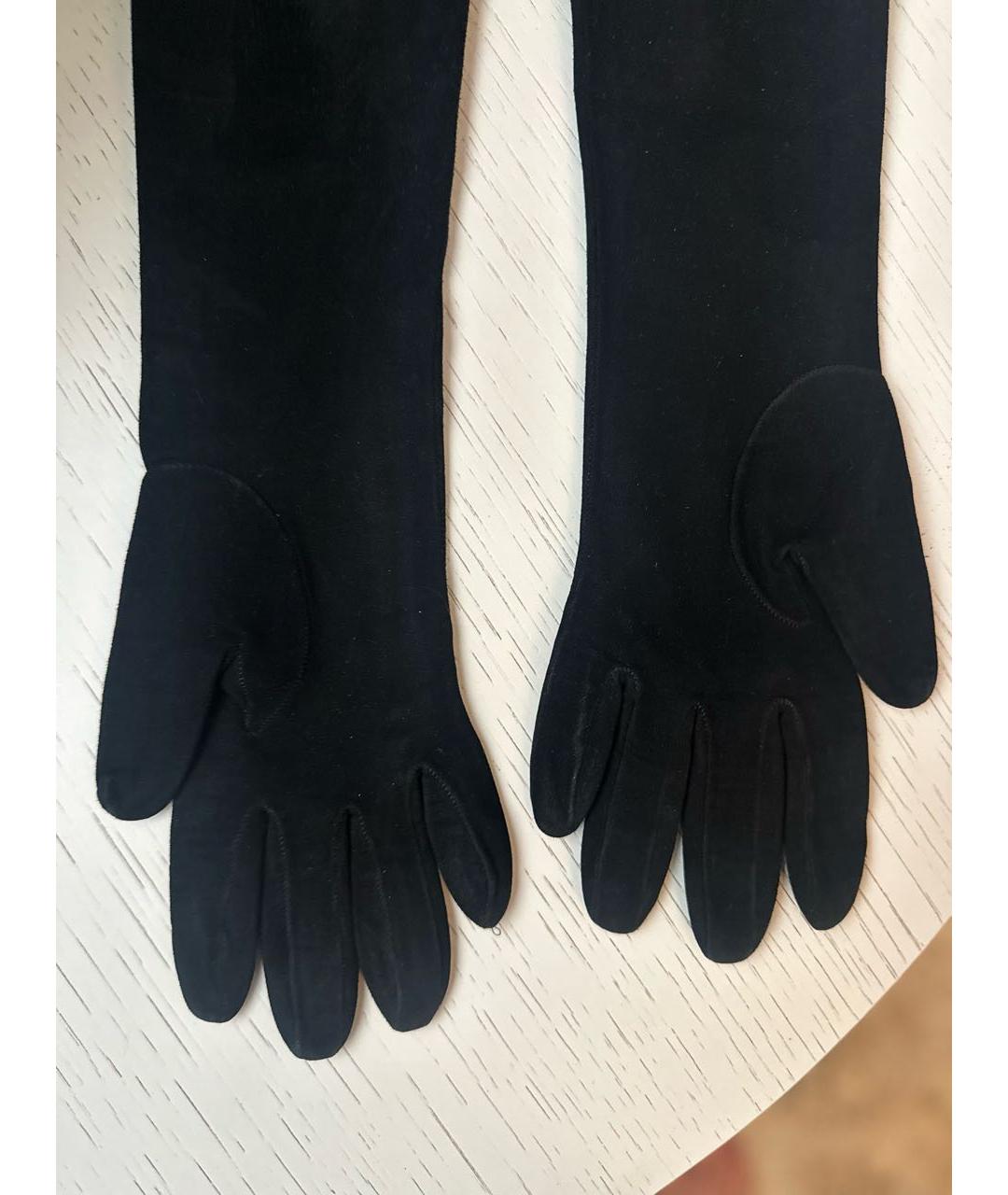 MOSCHINO Черные перчатки, фото 2