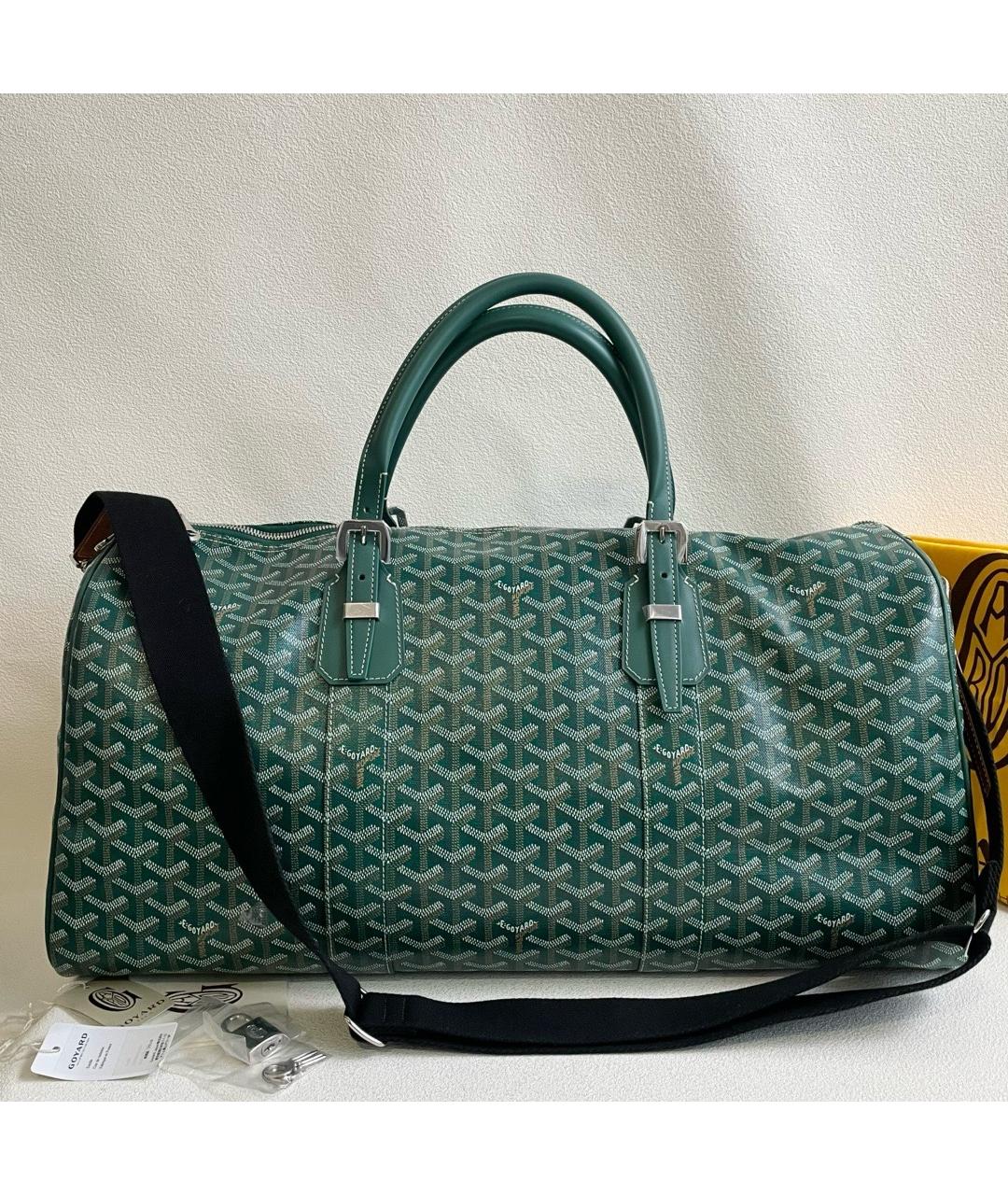 GOYARD Зеленая дорожная/спортивная сумка из искусственной кожи, фото 10
