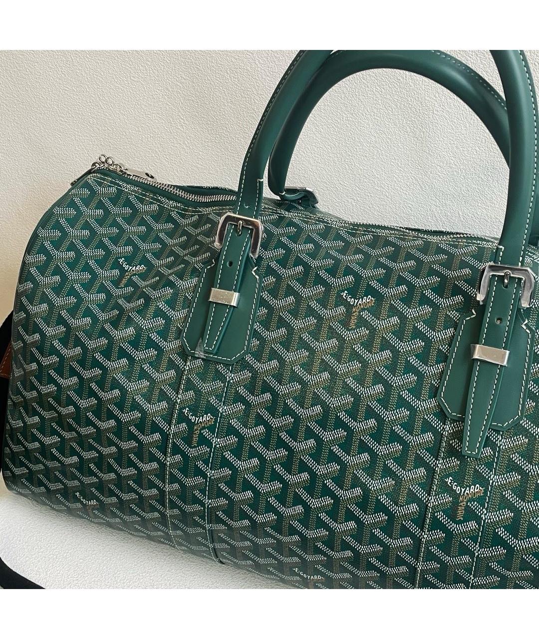 GOYARD Зеленая дорожная/спортивная сумка из искусственной кожи, фото 2