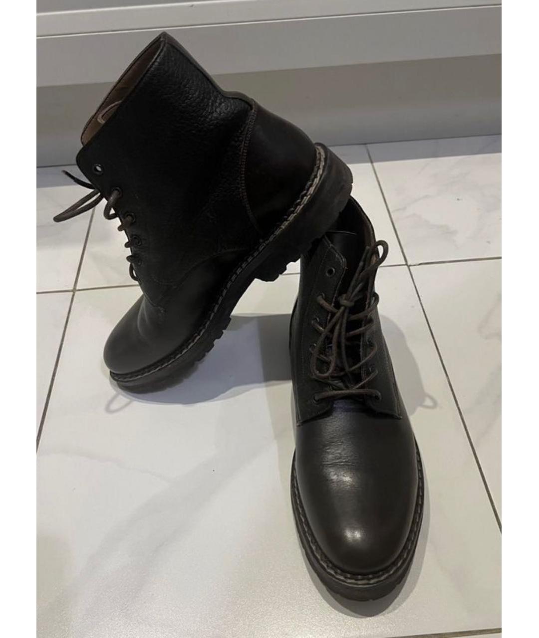 BRUNELLO CUCINELLI Коричневые кожаные высокие ботинки, фото 2