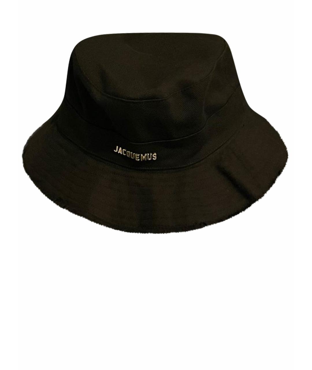 JACQUEMUS Черная хлопковая шляпа, фото 1