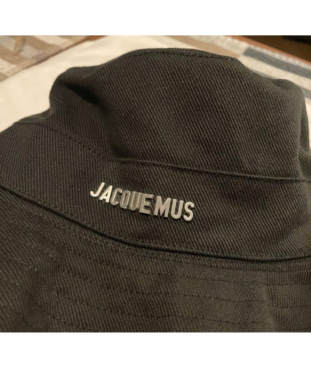 JACQUEMUS Черная хлопковая шляпа, фото 4