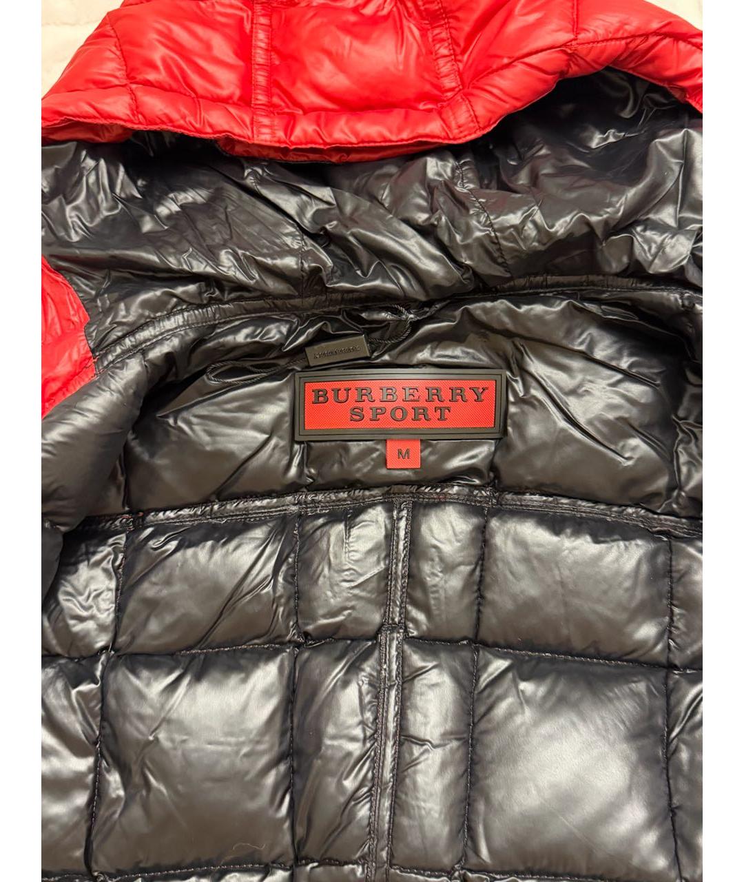 BURBERRY Красный полиамидовый жилет, фото 2