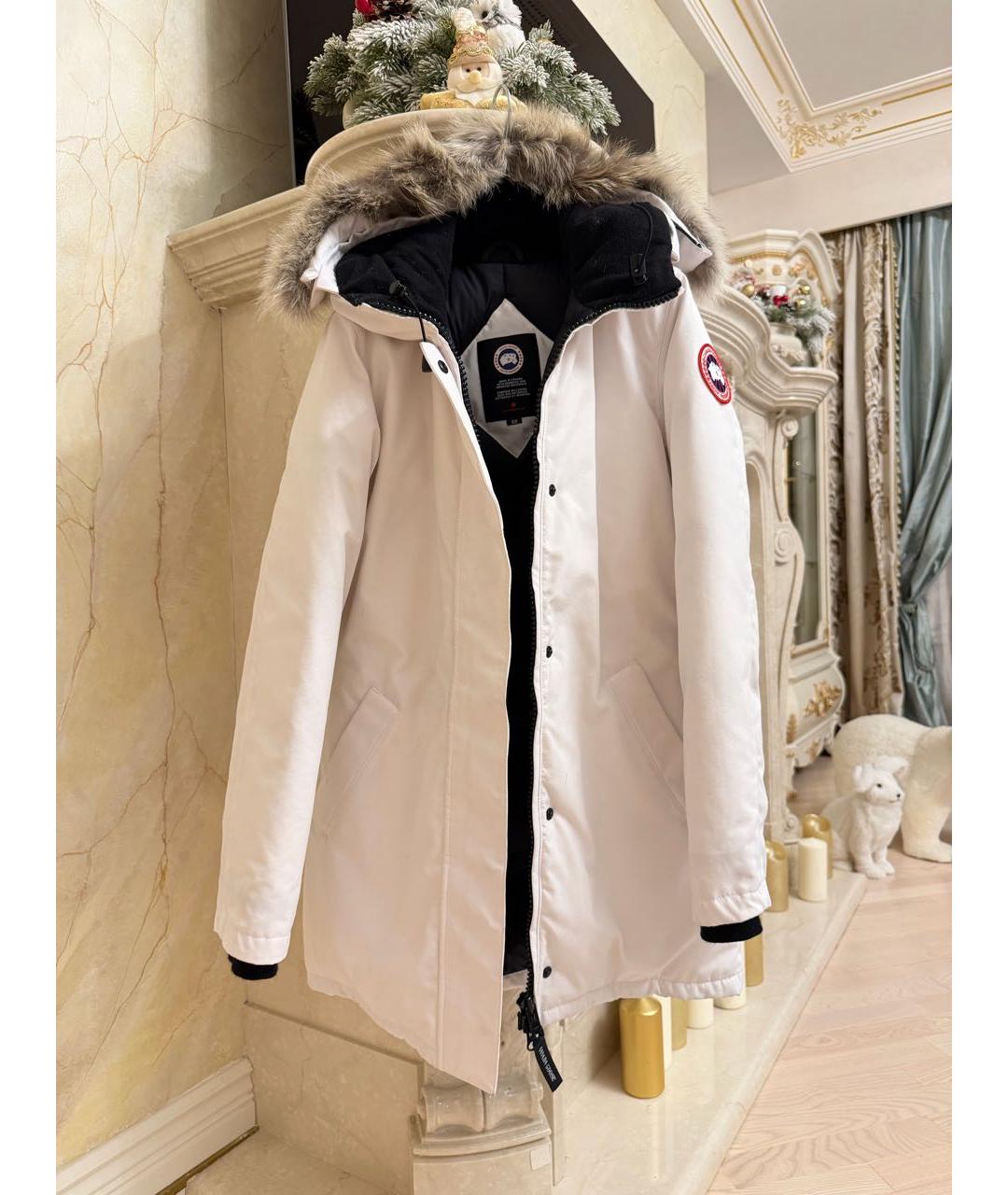 CANADA GOOSE Белая полиамидовая парка, фото 8