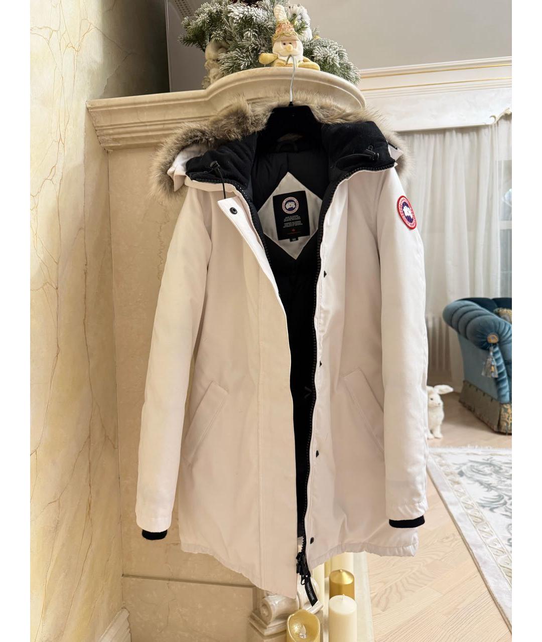 CANADA GOOSE Белая полиамидовая парка, фото 3