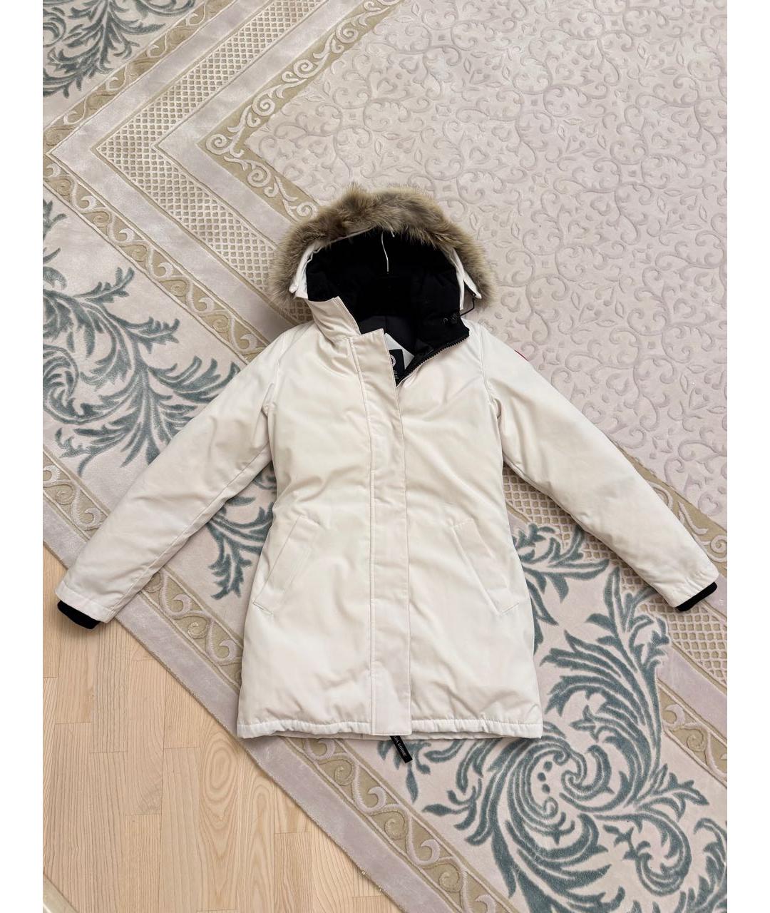 CANADA GOOSE Белая полиамидовая парка, фото 4