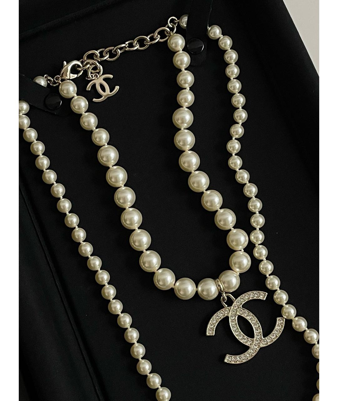 CHANEL Бежевое колье, фото 2