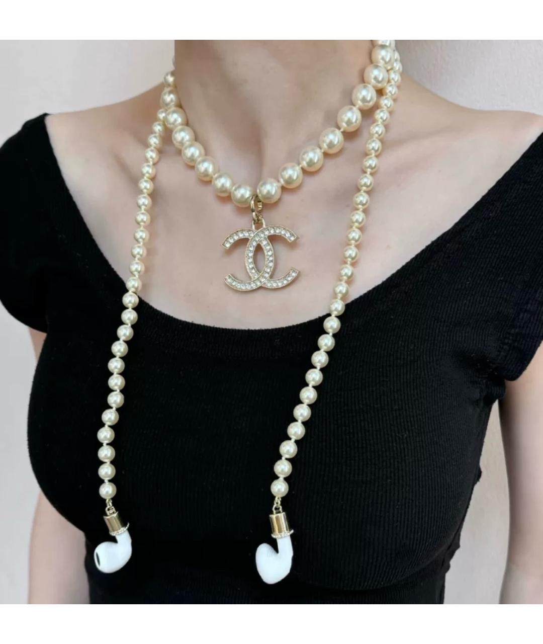 CHANEL Бежевое колье, фото 9