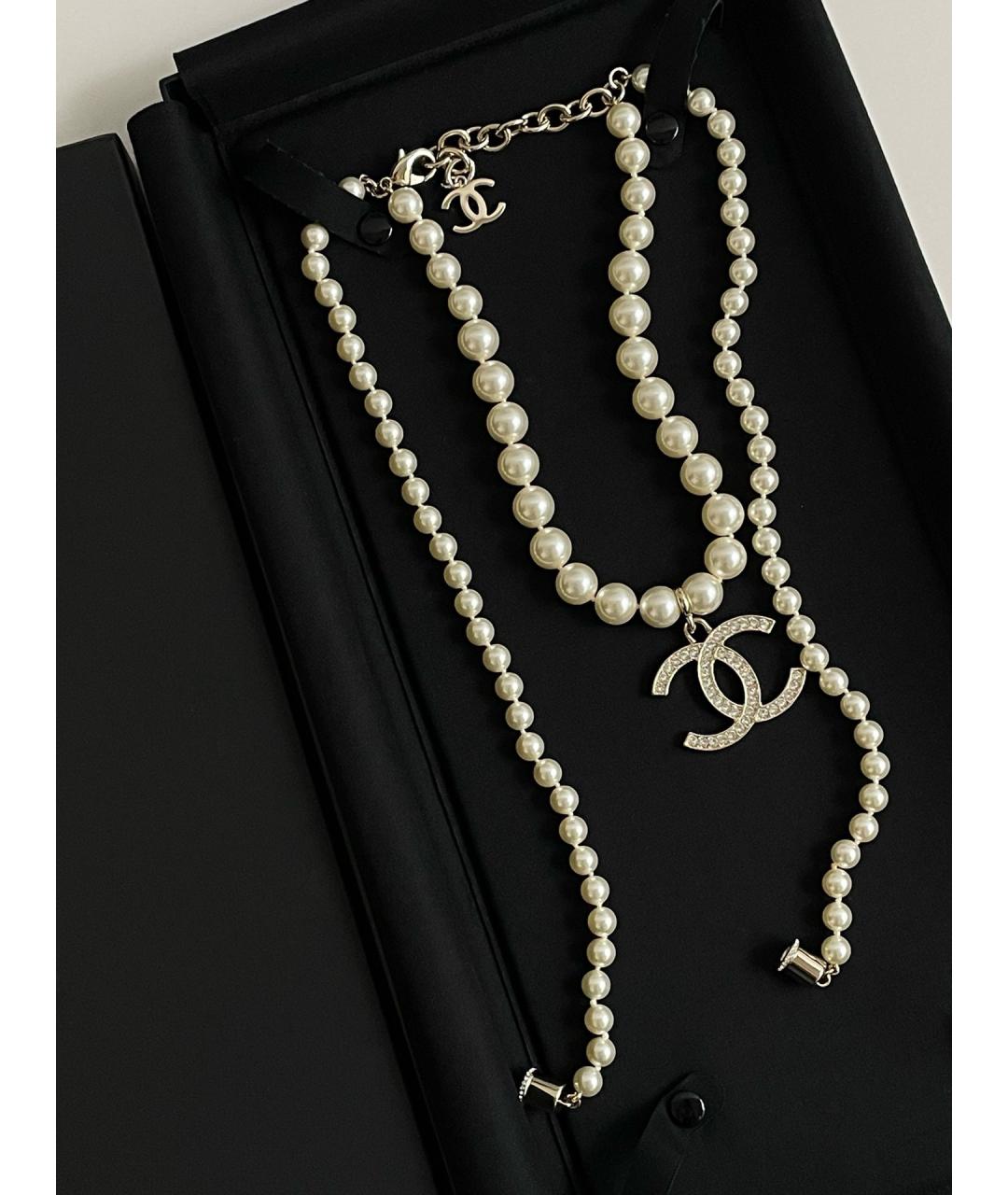 CHANEL Бежевое колье, фото 10