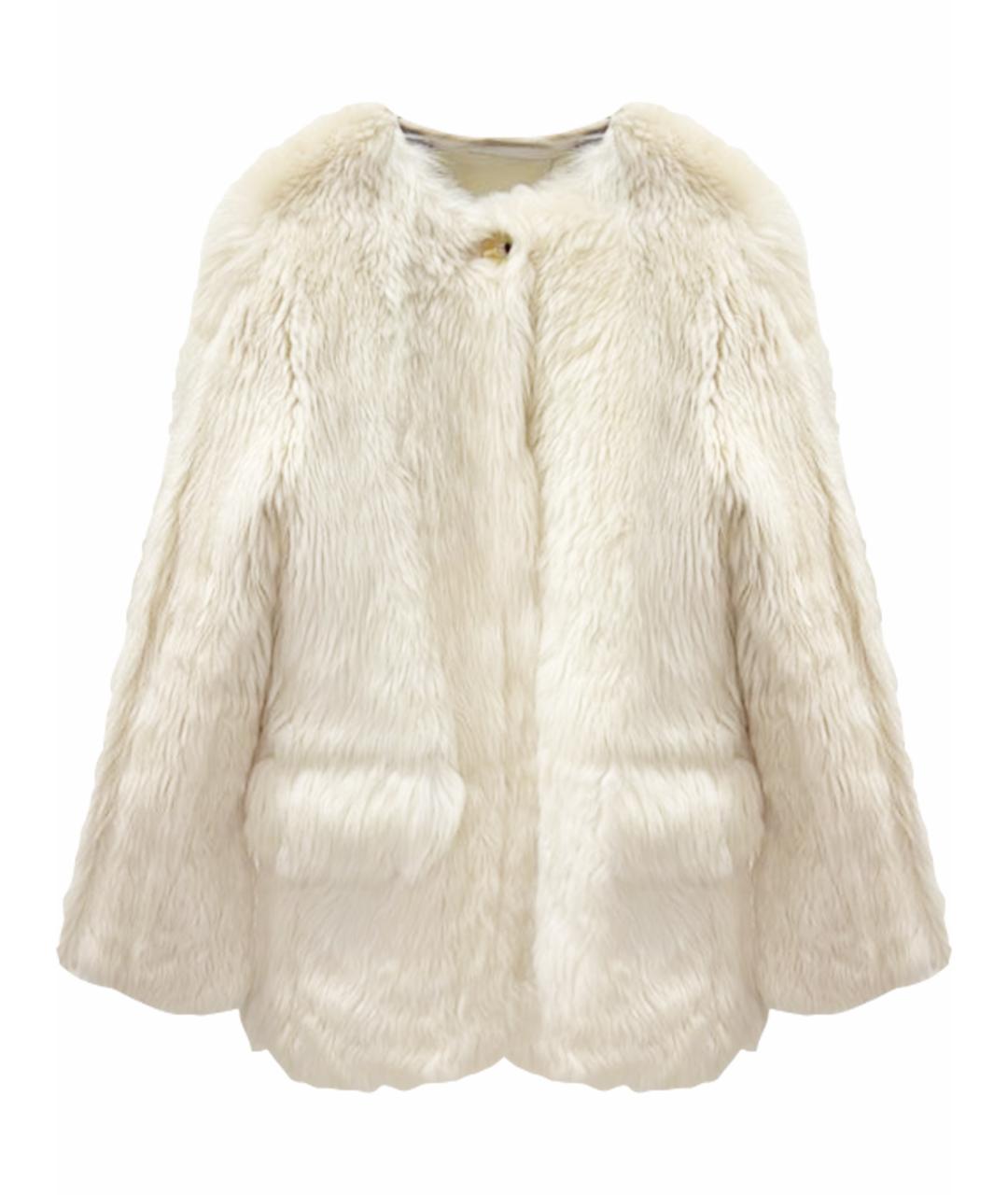 CHANEL Белая шуба, фото 1
