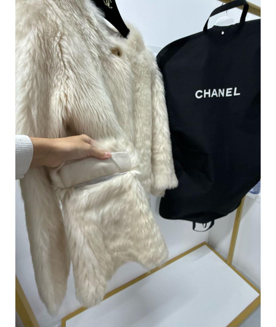 CHANEL Белая шуба, фото 5
