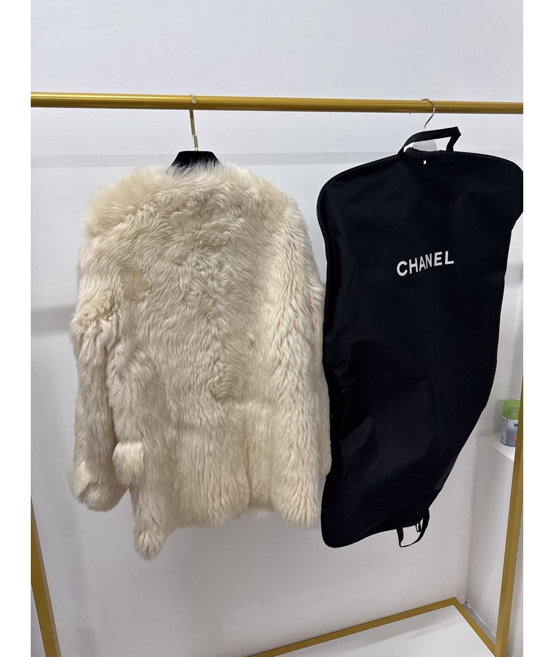 CHANEL Белая шуба, фото 2