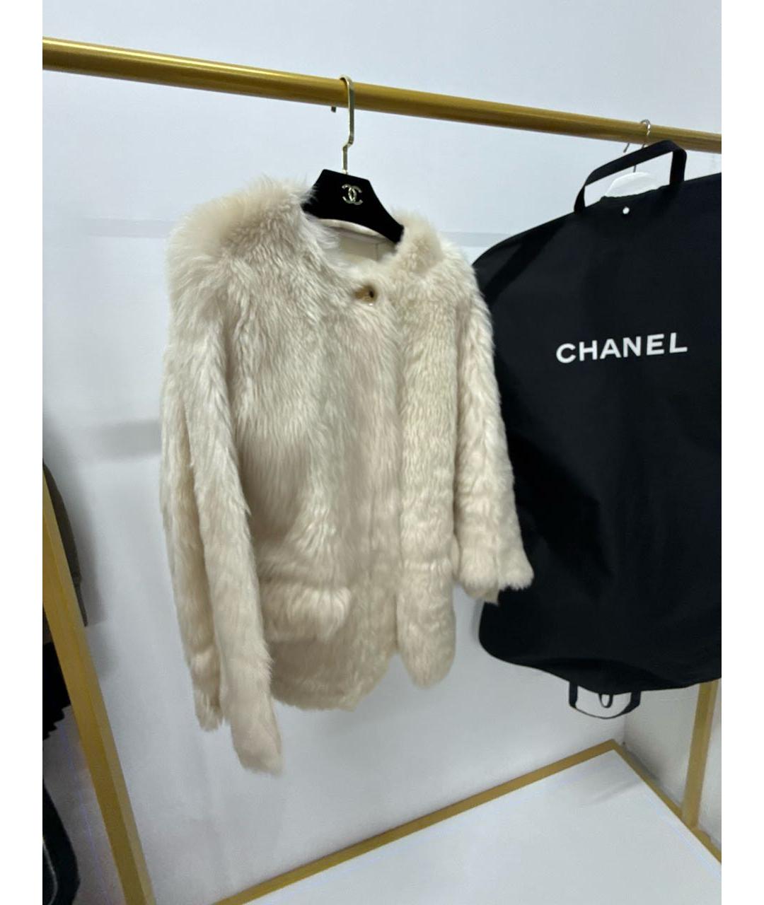 CHANEL Белая шуба, фото 6